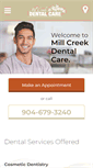 Mobile Screenshot of millcreekdentalcarefl.com